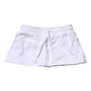 White Cotton Blend Mid Waist A-line Mini Skirt