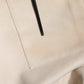 Beige Leather Button Down Men Casual Shirt