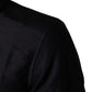 Black Dotted Cotton Collared GOLD Dress Shirt