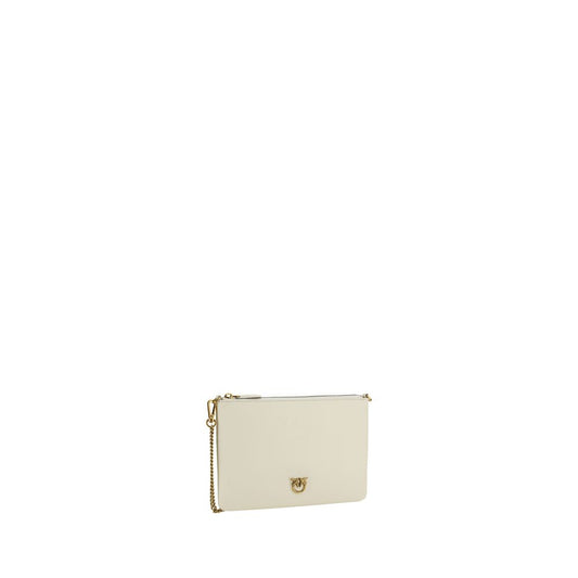 Beige Calf Leather Bos Taurus Shoulder Bag
