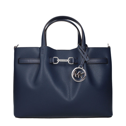 Blue Leather Handbag