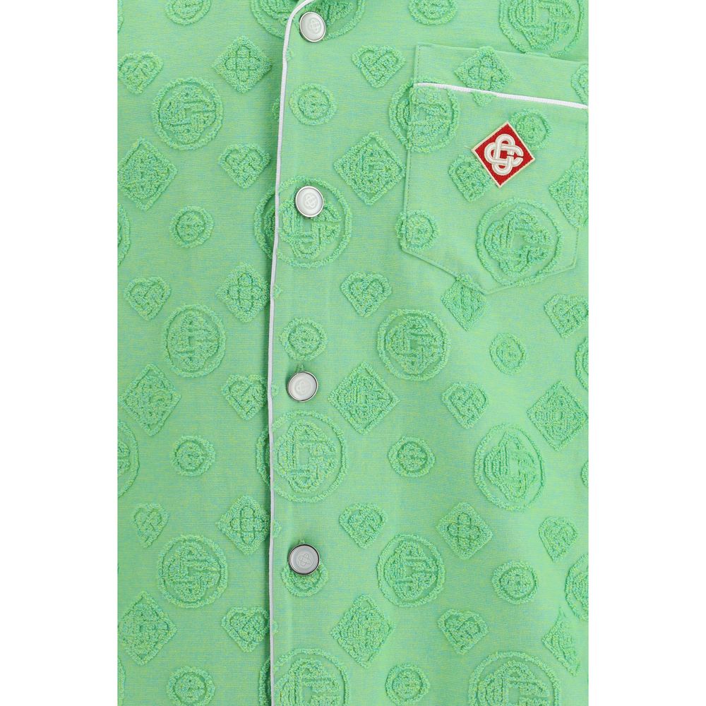 Bicolor Cotton Shortsleeve Shirt