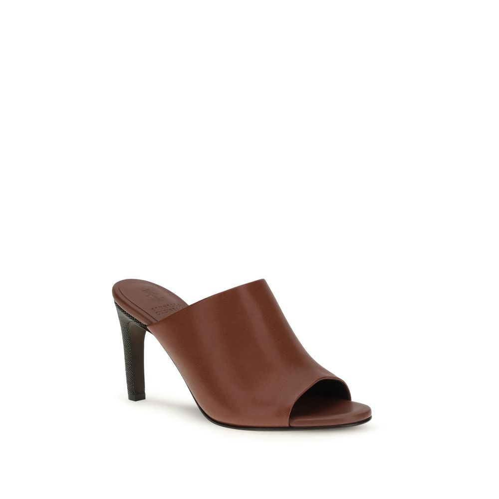 Brown Calf Leather Bos Taurus Sandals