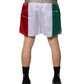 Multicolor Italia Polyester Bermuda Shorts