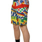 Multicolor Carretto Print Men Bermuda Shorts