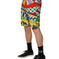 Multicolor Carretto Print Men Bermuda Shorts