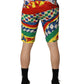 Multicolor Carretto Print Men Bermuda Shorts