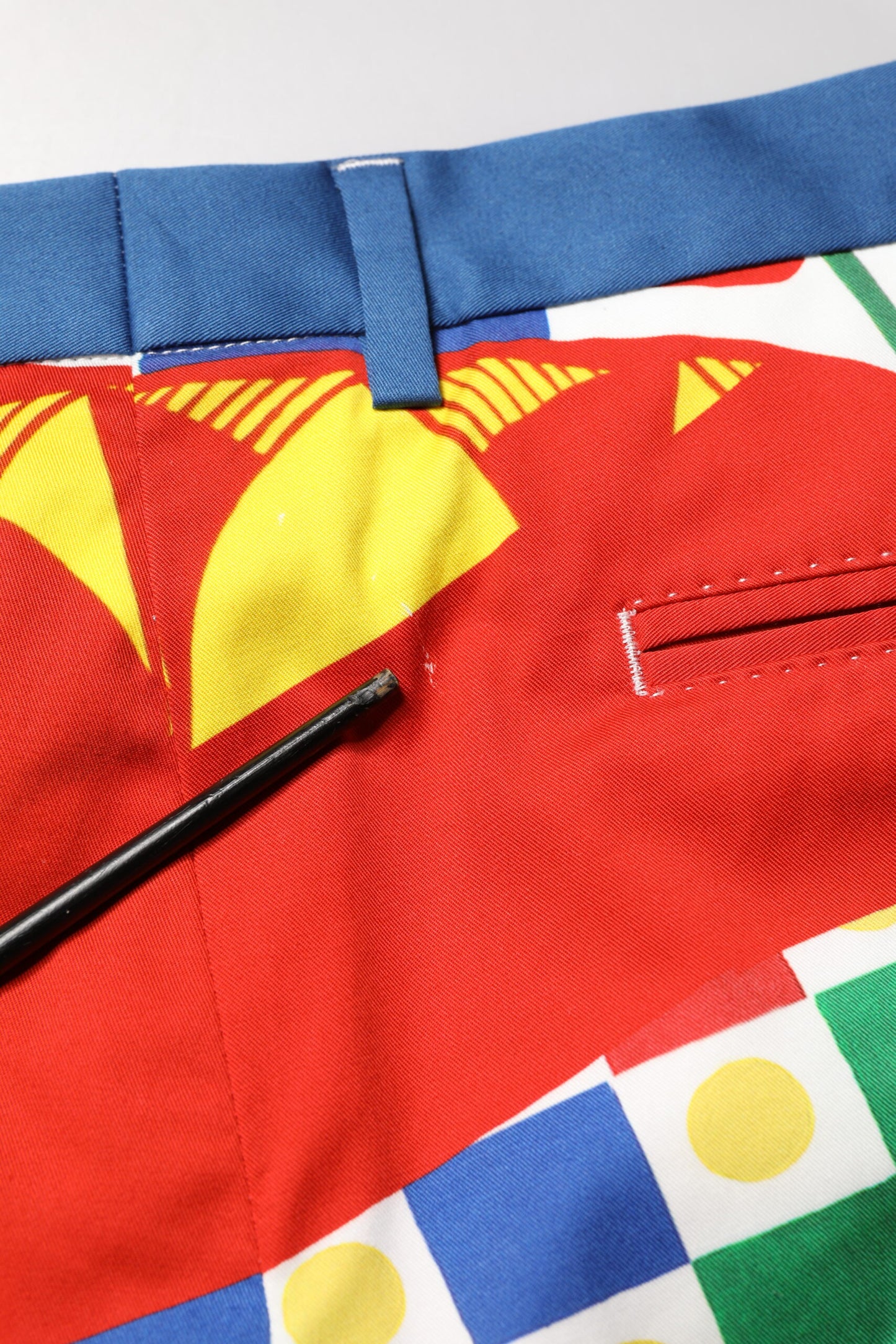 Multicolor Carretto Print Men Bermuda Shorts