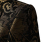 Black Gold Jacquard Single Breasted 2PC Suit