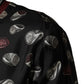 Black Ring Print CrewNeck Sweatshirt  Sweater
