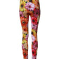 Multicolor Floral Leggings StretchWaist Pants