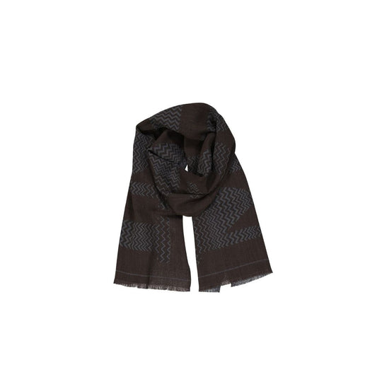 Brown Virgin Wool Scarf