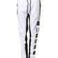 Black White Skinny Jogger Sweatpants Pants
