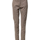 Cotton Stretch Straight Chino Trouser Brown
