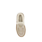 Beige Calf Leather Bos Taurus Platform Loafers