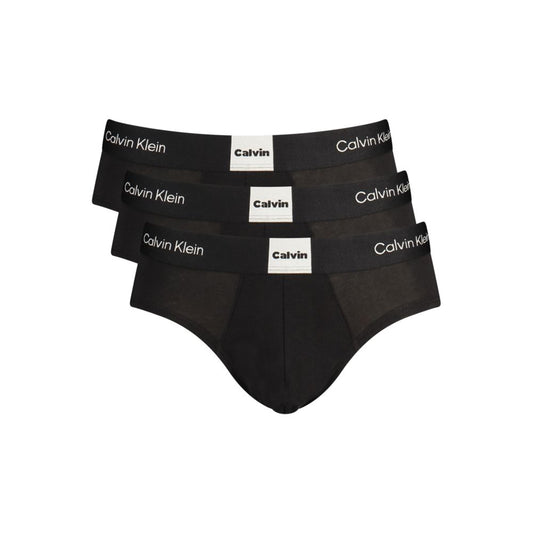 Black Cotton Men's Underwear