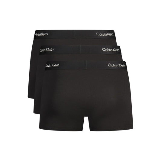 Black Cotton Men's Boxer Shorts