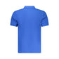 Blue Cotton Men's Polo Shirt