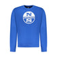 Blue Cotton Men Sweatshirt