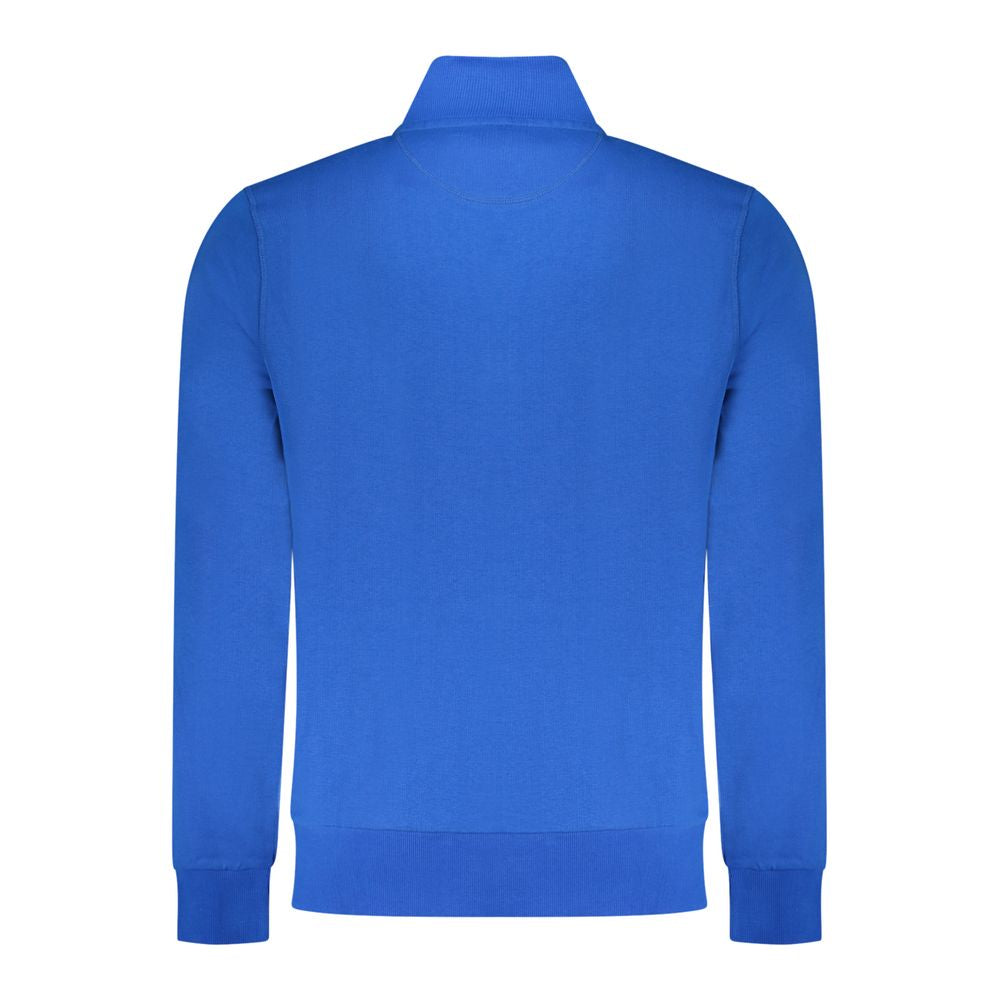 Blue Cotton Men Sweatshirt