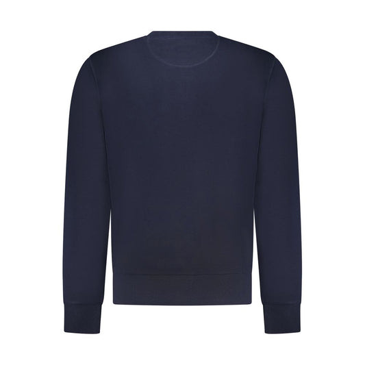 Blue Cotton Men Sweatshirt