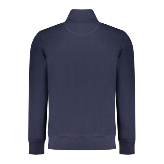 Blue Cotton Men Sweatshirt