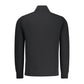 Black Cotton Men Sweatshirt