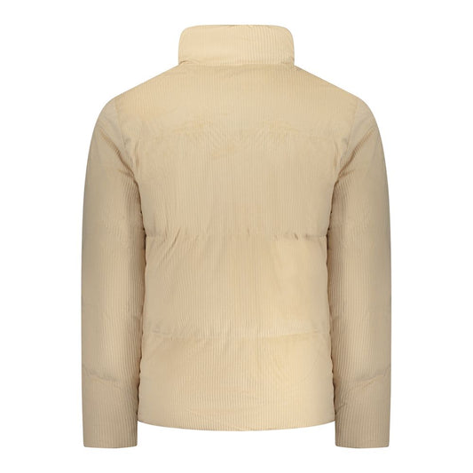 Beige Polyester Men's Jacket