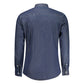 Blu Cotton Men Shirt