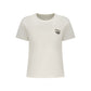 White Cotton Women T-Shirt