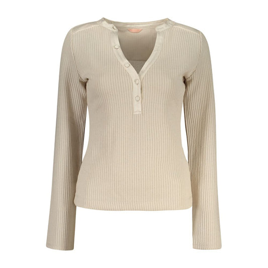 Beige Polyester Sweatshirt