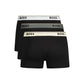 Black Cotton Men's Boxer Short