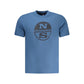 Blue Cotton Men T-Shirt