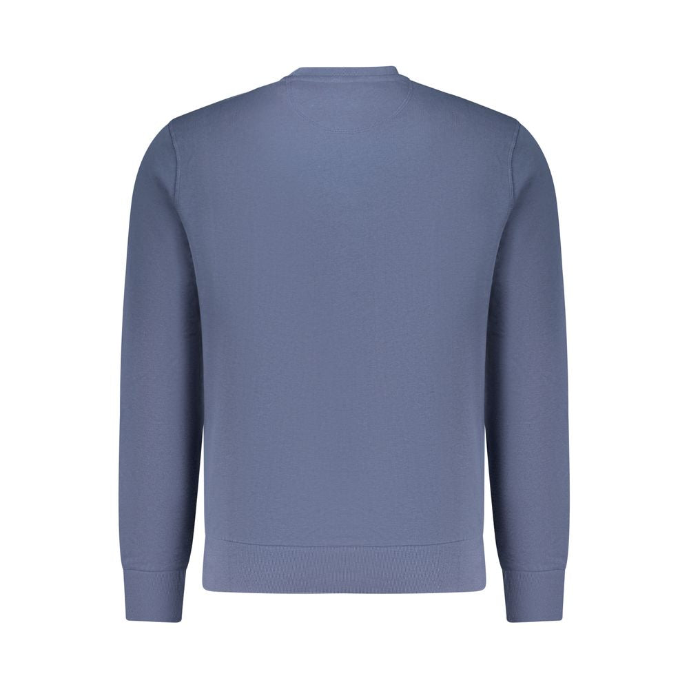 Blue Cotton Men Sweatshirt