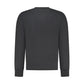 Black Cotton Men Sweatshirt