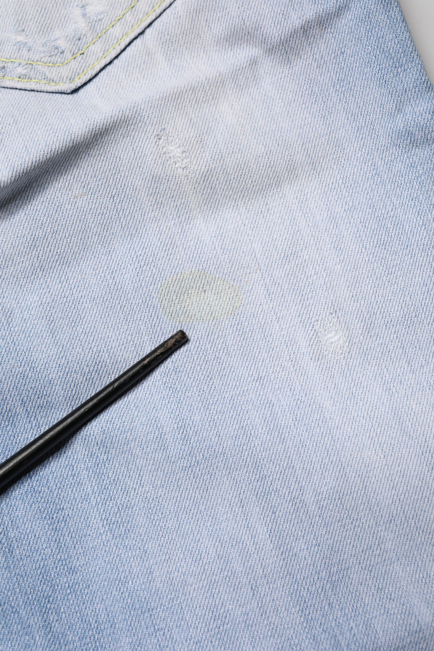 Light Blue Cotton Stretch Straight Denim Trouser Jeans