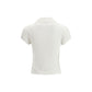 White Cotton Polo Shirt