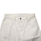 White Cotton Straight Denim Mid Waist Trouser Jeans