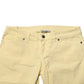 Yellow Cotton Low Waist Slim Fit Skinny Denim Casual Jeans