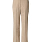Beige High Waist Straight Chino Trouser Pants