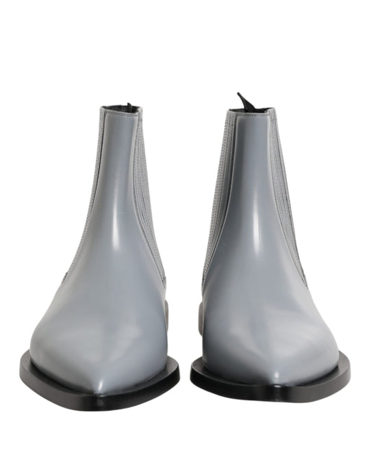 Light Gray Chelsea Short Ankle Boots Shoes