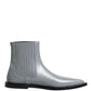 Light Gray Chelsea Short Ankle Boots Shoes