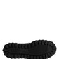 Black Leather DG Plaque Lace Up Boots Shoes