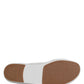 White DG Cutout Slides Slippers Flats Shoes
