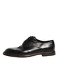 Black Calfskin Leather Oxford Dress Shoes