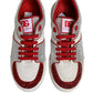 White Red Rhinestone Embellished Men Sneakers Shoes