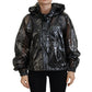 Black Nylon Rain Coat
