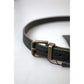 Black Leather Regular Belt