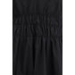Black Cotton Casual Dress