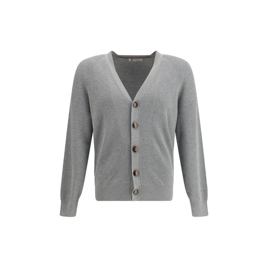 Gray Cotton Cardigan